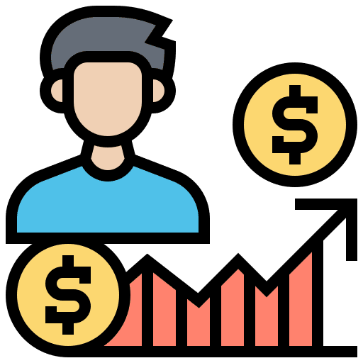 Fund investor entrepreneurship business and finance icon