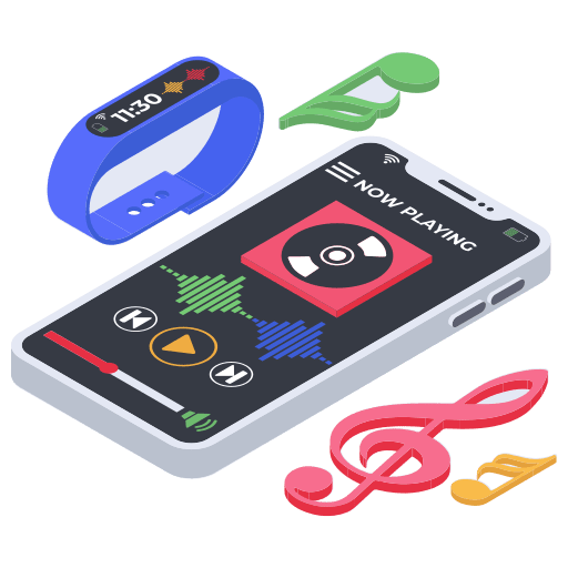 Music and multimedia multimedia smartphone mobile icon