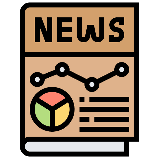 News business and finance update investment icon