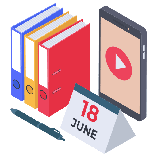 Video tutorials elearning education course icon