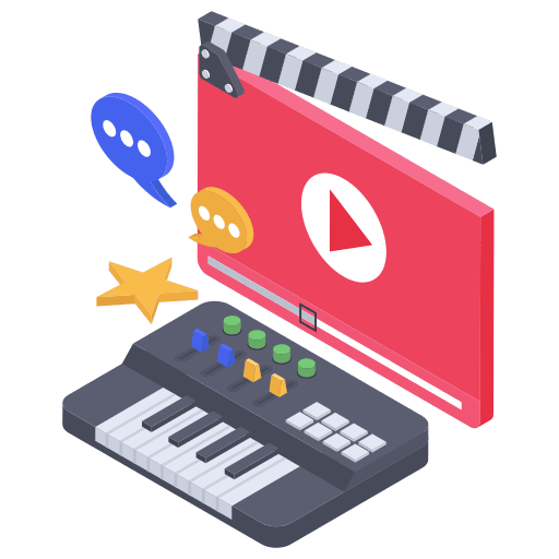 Videoblogging video vlog podcast icon