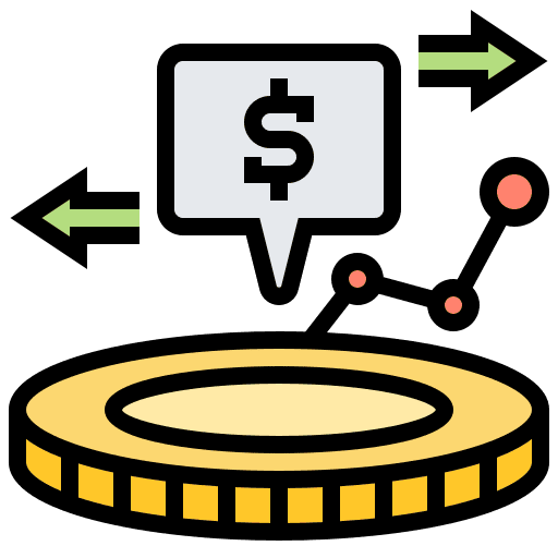 Return on investment business and finance profit invest icon