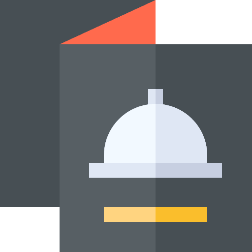 Menu menu bar food and restaurant icon