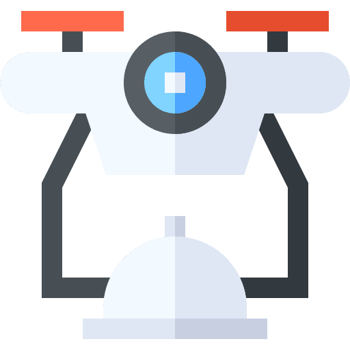 Food delivery transportation electronics drone icon