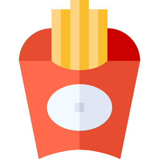 French fries food and restaurant french fries fast food icon