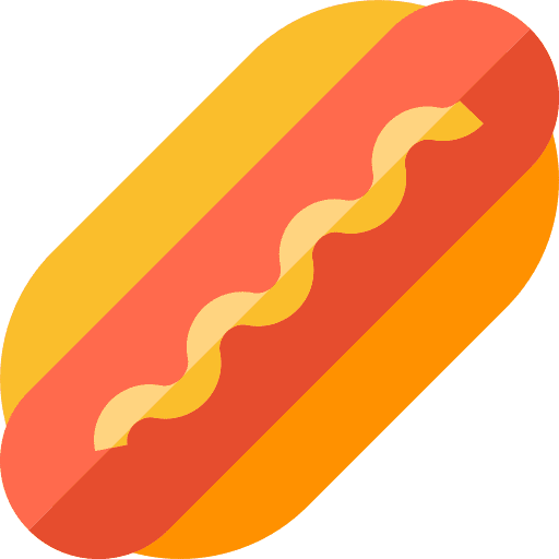 Hot dog hot dog sports and competition fast food icon