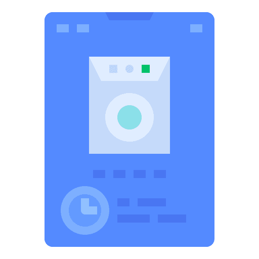 Application laundromat washing application icon