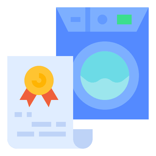 Certificate washing furniture and household certificate icon