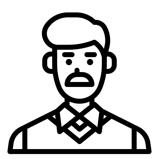 Dad user dad moustache icon