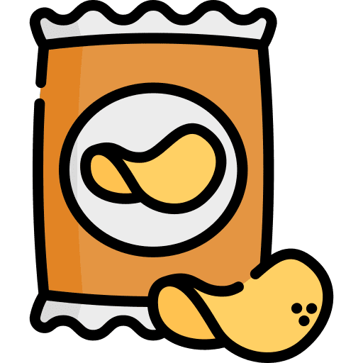 Potato chips snacks food and restaurant junk food icon