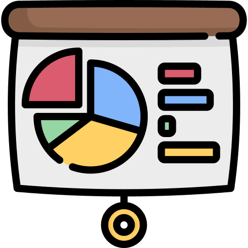Statistics graphic business finances icon
