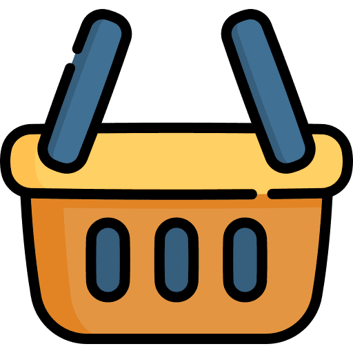 Basket purchase shop commerce and shopping icon