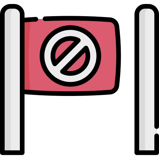 No entry prohibited deny no entry icon