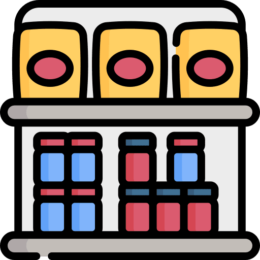 Shop online store groceries shopping center icon