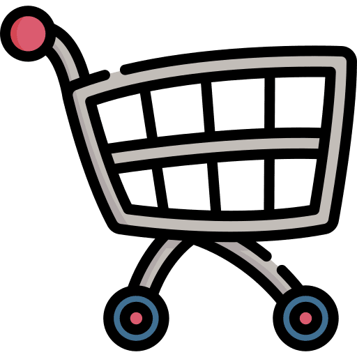 Shopping cart smart cart trolley commerce and shopping icon