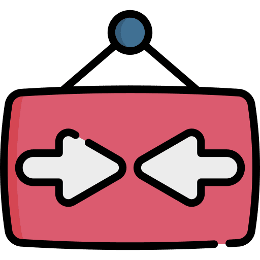 Close commerce and shopping sign hanger icon