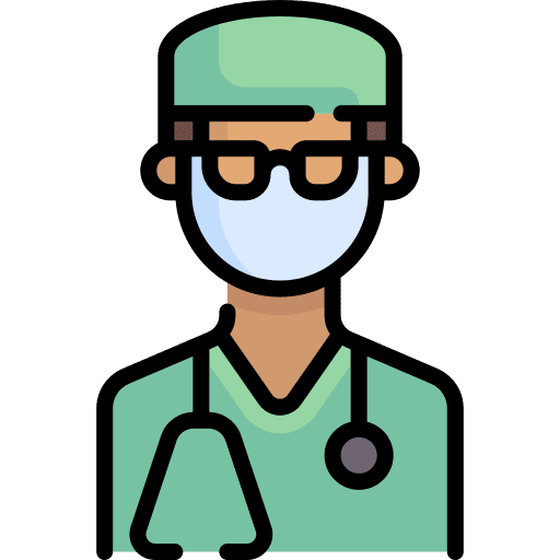 Doctor surgeon avatar healthcare and medical icon