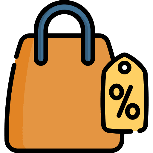Shopping bag shopping bag commerce discount icon