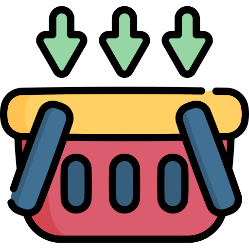 Shopping basket shopping basket purchase commerce and shopping icon