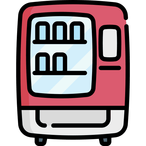 Vending machine electronics drinks technology icon