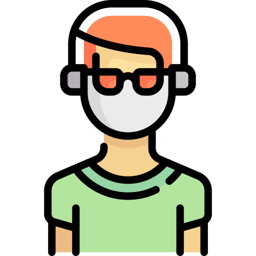 Man avatar medical mask people icon