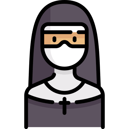 Nun people religious christian icon
