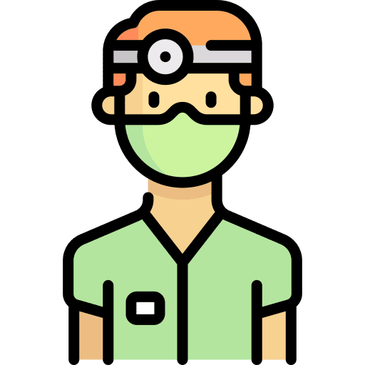Oculist doctor therapy treatment icon