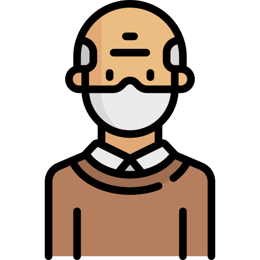 Old man avatar old man elder icon