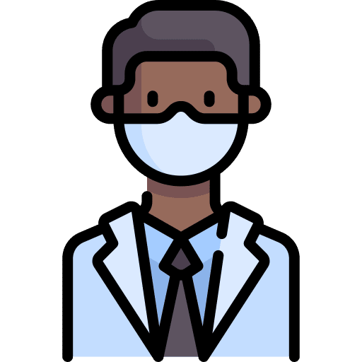 Professor avatar professor medical mask icon
