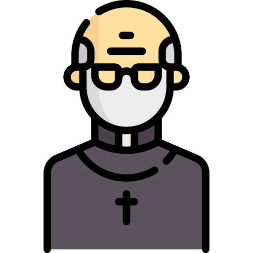 Priest religion priest medical mask icon