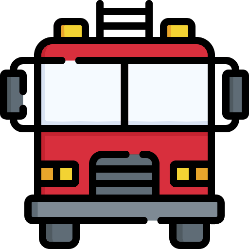 Fire truck vehicle emergency fire truck icon