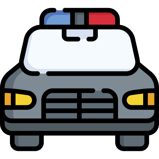 Police car law police emergency icon
