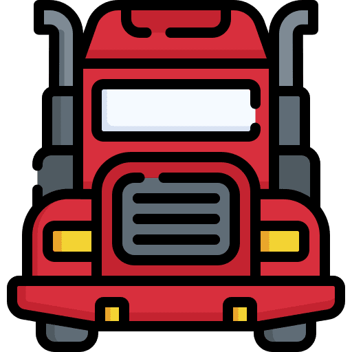 Semi van lorry truck icon