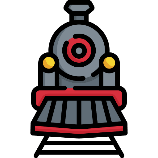 Steam train engine transportation travel icon