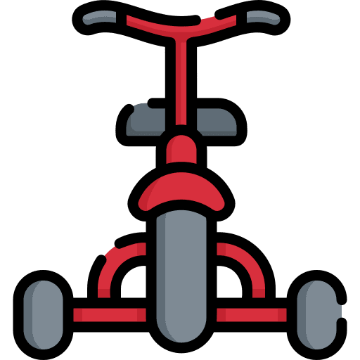 Tricycle toy transportation tricycle icon