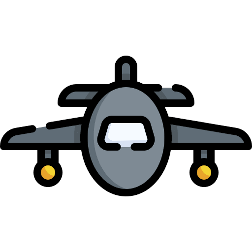 Airplane transportation airplane airport icon
