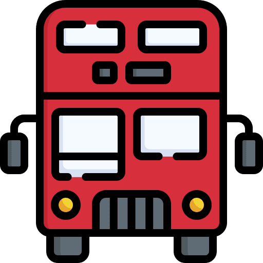 Double decker bus vehicle holiday double decker bus icon