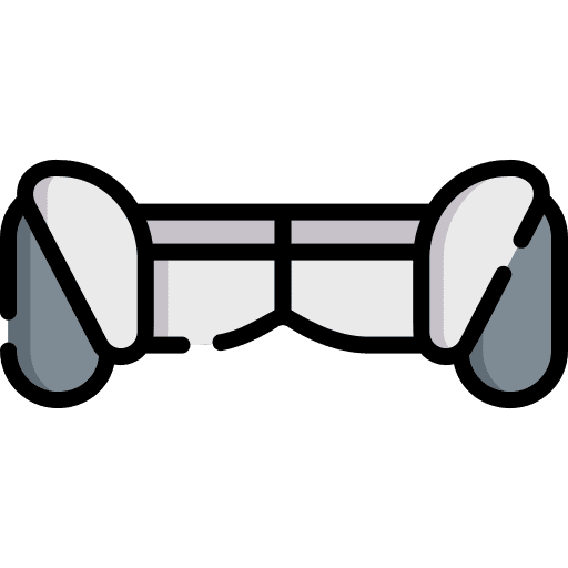 Hoverboard transportation play ride icon