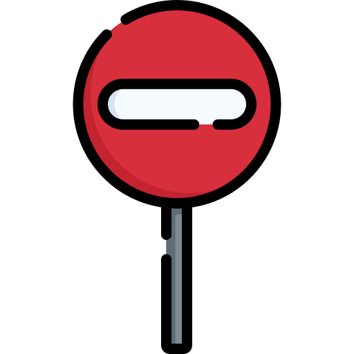 Prohibition symbol cancel forbidden sign icon