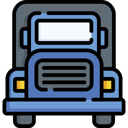 Public transport delivery truck electric bus public transport icon