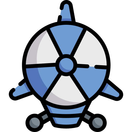 Airship blimp dirigible transportation icon