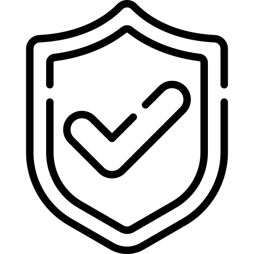 Antivirus check safe protected icon