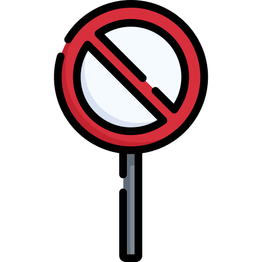 No parking traffic sign no parking circulation icon