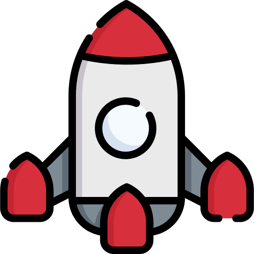 Rocket transportation rocket vehicle icon