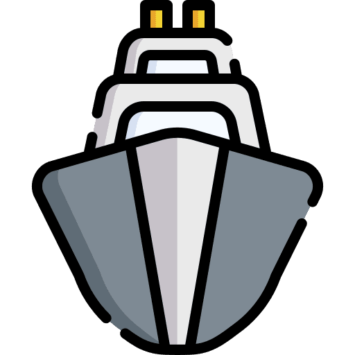 Ship transportation cruise boat icon