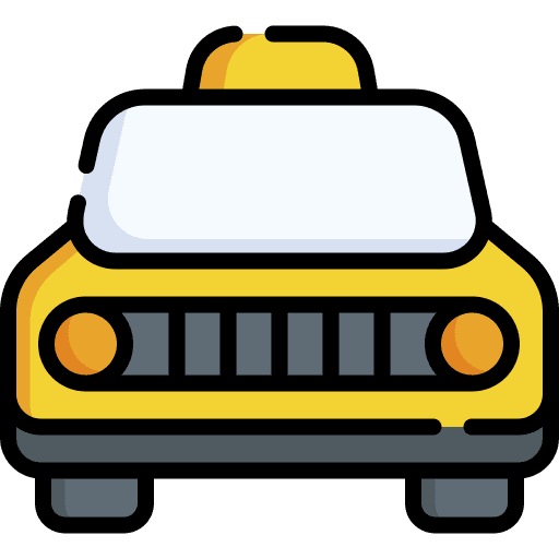 Taxi transportation vehicle car icon