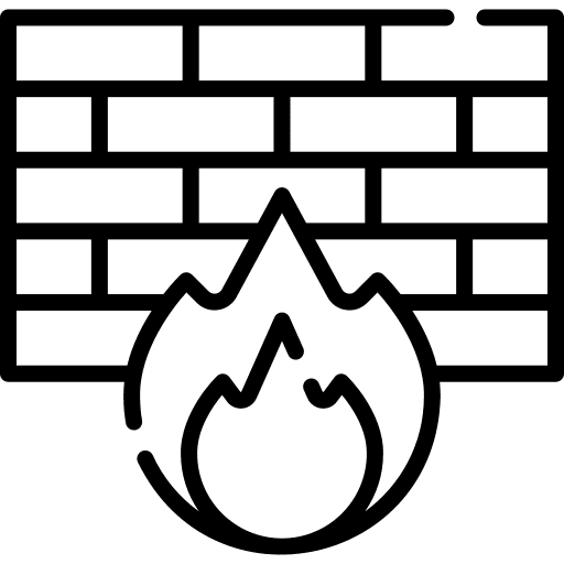 Firewall firewall protection fire icon