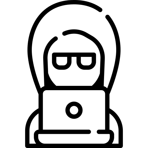 Hacker cybercrime avatar crime icon