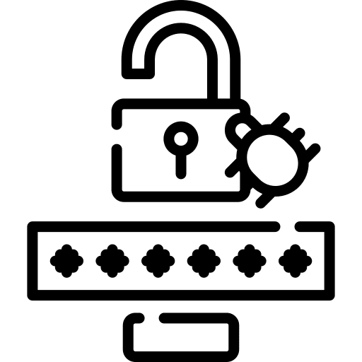 Password steal bug open icon