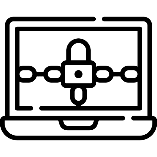 Ransomware computer laptop browser icon